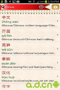 英汉字典软件截图