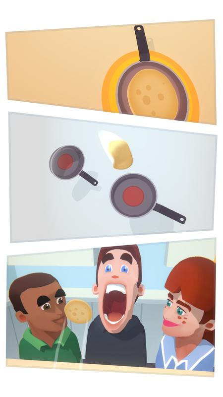 翻转煎饼游戏截图