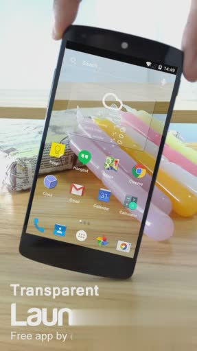 透明屏幕桌面启动器软件截图
