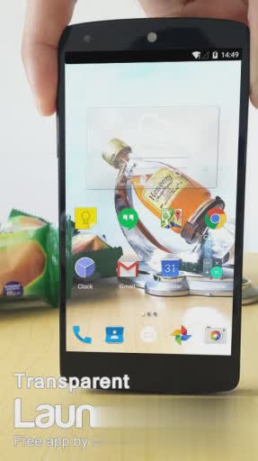 透明屏幕桌面启动器软件截图